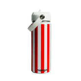 Termo Mamgos Líneas Blancas y Rojas Acero inoxidable 530 ml