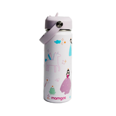 Termo con popote Mamgos Princesa 2.0 Acero inoxidable 530 ml