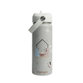 Termo con popote Mamgos Nacimiento Acero inoxidable 530 ml