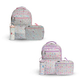 Kits de Mochilas Escolares Gimnasia Mamgos niñas 3 Piezas