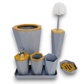Organizador para Baño de color Gris de Plástico 6 piezas