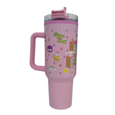 Termo con popote Hello Kitty And Friends doble pared 1.2 L