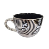Taza Mickey Mouse color plateada con negro Cerámica 700 ml