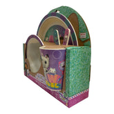 Vajillas gabbys dollhouse bambu 5 piezas