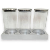 Recipientes herméticos de Cristal 4 piezas