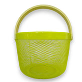 Cesto verde de Metal con asa 1 pieza 25 x 18 cm