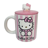Taza con tapa Hello Kitty Cerámica color rosa 532 ml