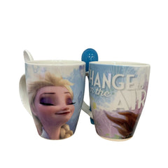 Juego de 2 Tazas Elsa y Ana frozen 310ml