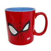 Taza Spiderman metalizada roja de cerámica 591 ml