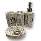 Organizador para Baño bath series ceramica 4 piezas