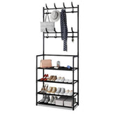Mueble organizador de zapatos de Metal color Negro