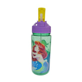 Botella con popote Ariel La Sirenita Niñas Plástico 550 ml