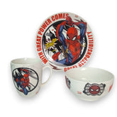 Vajilla de Spider Man de Porcelana de 3 piezas