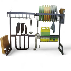 Escurridor de platos de pared hogar acero 2 niveles