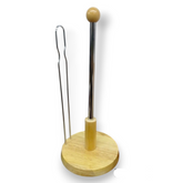 Portarrollo de plástico con acabado de Metal 36 x 16 cm