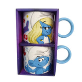 juego de 2 Tazas Pitufos Porcelana 330 ml