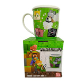 Taza con tapa Minecraft Cerámica multicolor 385 ml