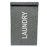 Cesto de color gris para ropa de Tela 1 pieza 53 x 36 cm