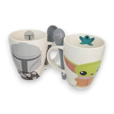 Juego de dos tazas The Mandalorian Porcelana 310 ml 4 piezas