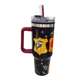 Termo con popote Harry Potter Hogwarts Acero Inoxidable 1.2L