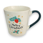 Taza con ilustración de copo de nieve de Porcelana