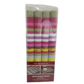 Manteles a rayas rosa con 4 piezas 45 x 30 cm