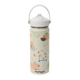 Termo con popote Mamgos Capibara Acero inoxidable 530 ml
