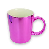 Taza fluorescente rosa de porcelana 1 pieza