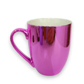 Taza fluorescente rosa de porcelana 1 pieza