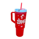 Vaso con popote y tapadera Hello Kitty 1.2 L Plástico