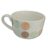 Taza de Cerámica con círculos de colores 1 pieza de 350 ml