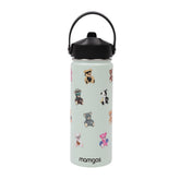 Termo con popote Mamgos Ositos Acero inoxidable 530 ml