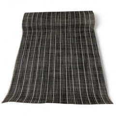 Manteles de poliéster color gris con lineas blancas 30x45