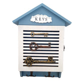 Portallaves azul y blanco de Madera 1 pieza