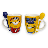 Juego de dos tazas Minions de Cerámica 310 ml