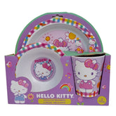 Vajilla Hello Kitty para Bebés de Melamina incluye 5 piezas