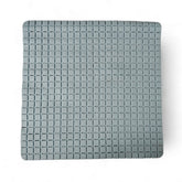 Tapete de baño sanitary hogar pvc cuadriculada azul