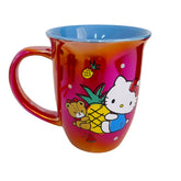 Taza irisdicente Hello Kitty color rojo de Cerámica 470 ml