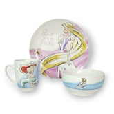 Vajilla Princesa Disney de cerámica con 3 piezas