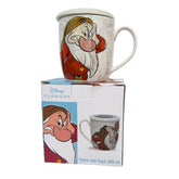 Taza con tapa Gruñón de Blanca Nieves Cerámica 385 ml