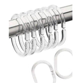 Ganchos Sanitary Ware Window para cortina Plástico 12 piezas