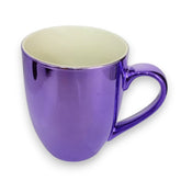 Taza fluorescente morada de porcelana 1 pieza