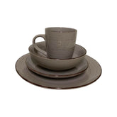 Vajillas de Porcelana color rosa palo de 16 piezas