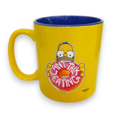Taza Homero Simpson amarilla metalizada de cerámica 591 ml