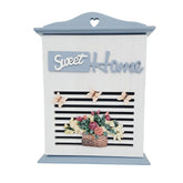Caja gabinete Porta llaves Sweet Home azul de Madera 1 pieza