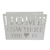 Servilletero Blanco Home is where de Metal 1 pieza