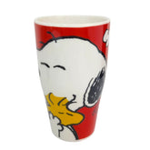 Taza Snoopy Peanuts color rojo con blanco Porcelana 540 ml