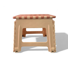 Banco color durazno para el hogar plastico 32x23x30