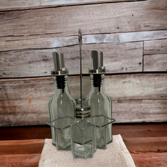 Juego de especiero y aceitero 4 piezas