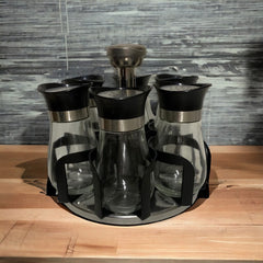 Juego de especieros de vidrio 6 piezas